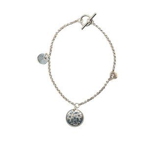 HERMES Silver Charm Bracelet